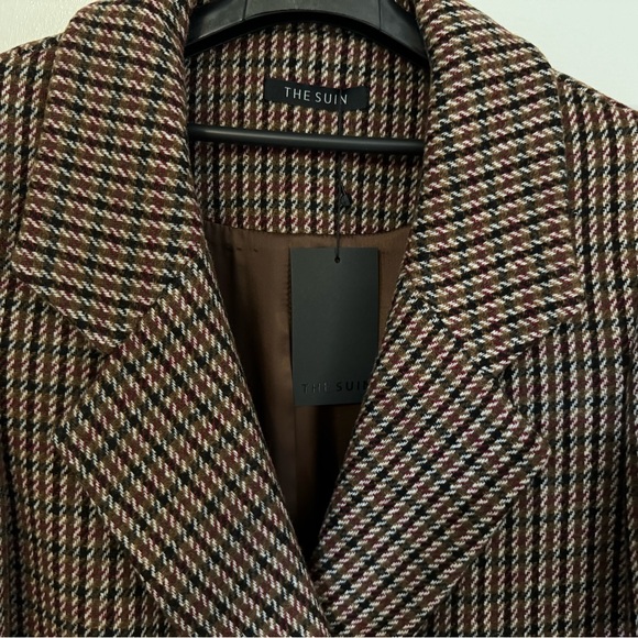 The SUIN Check Double Long Coat - Picture 4 of 6